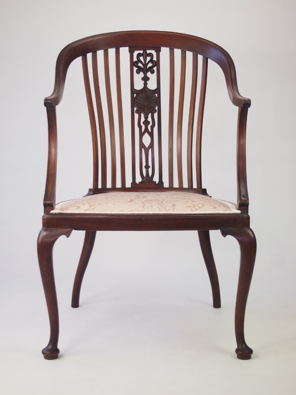 Small Edwardian Mahogany Tub Chair