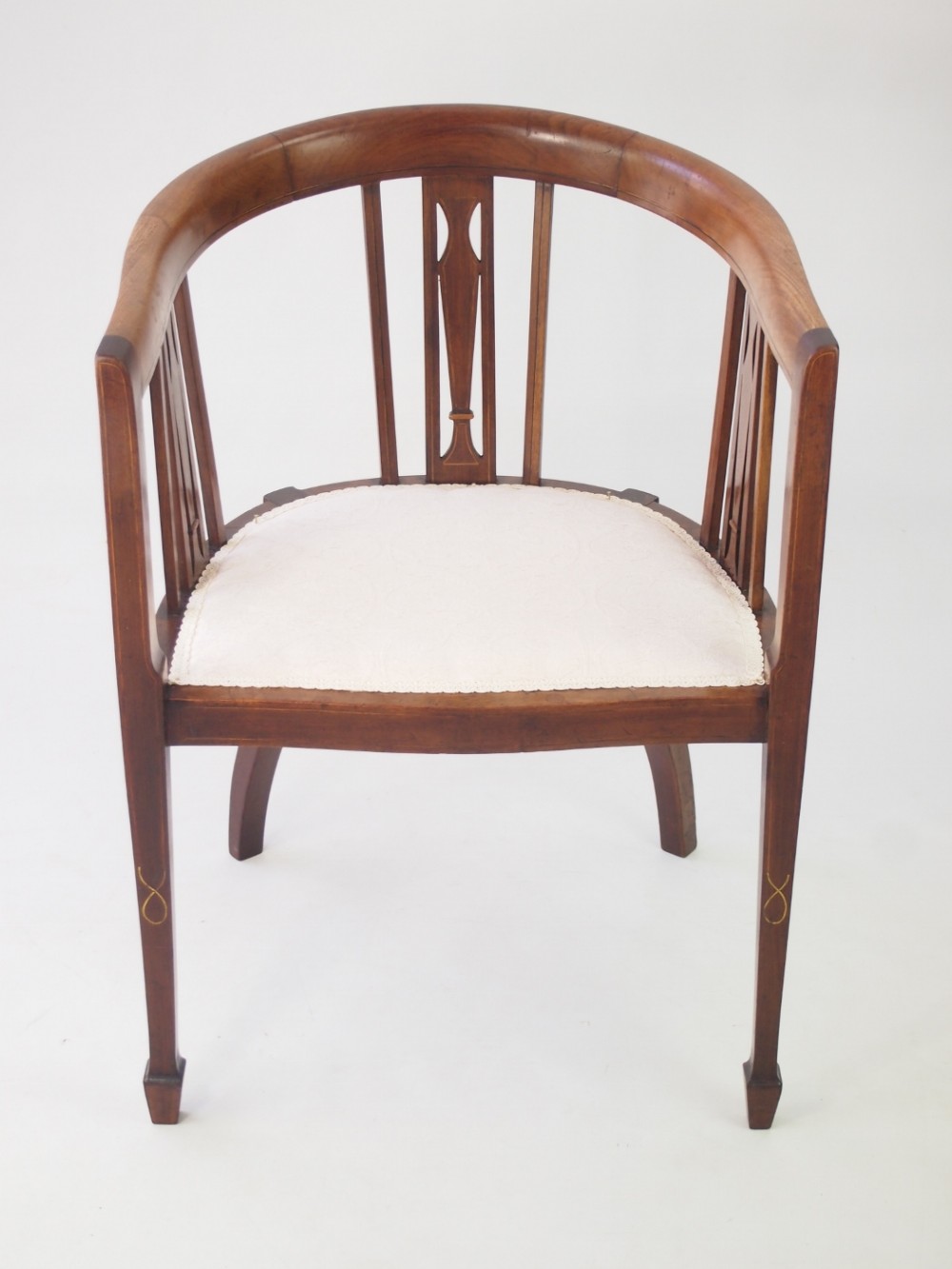 Edwardian Mahogany Tub Chair