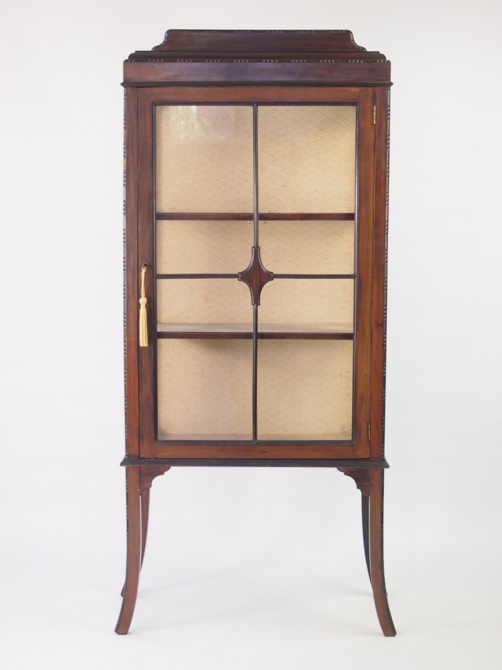 Tall Edwardian Mahogany Cabinet or Bookcase
