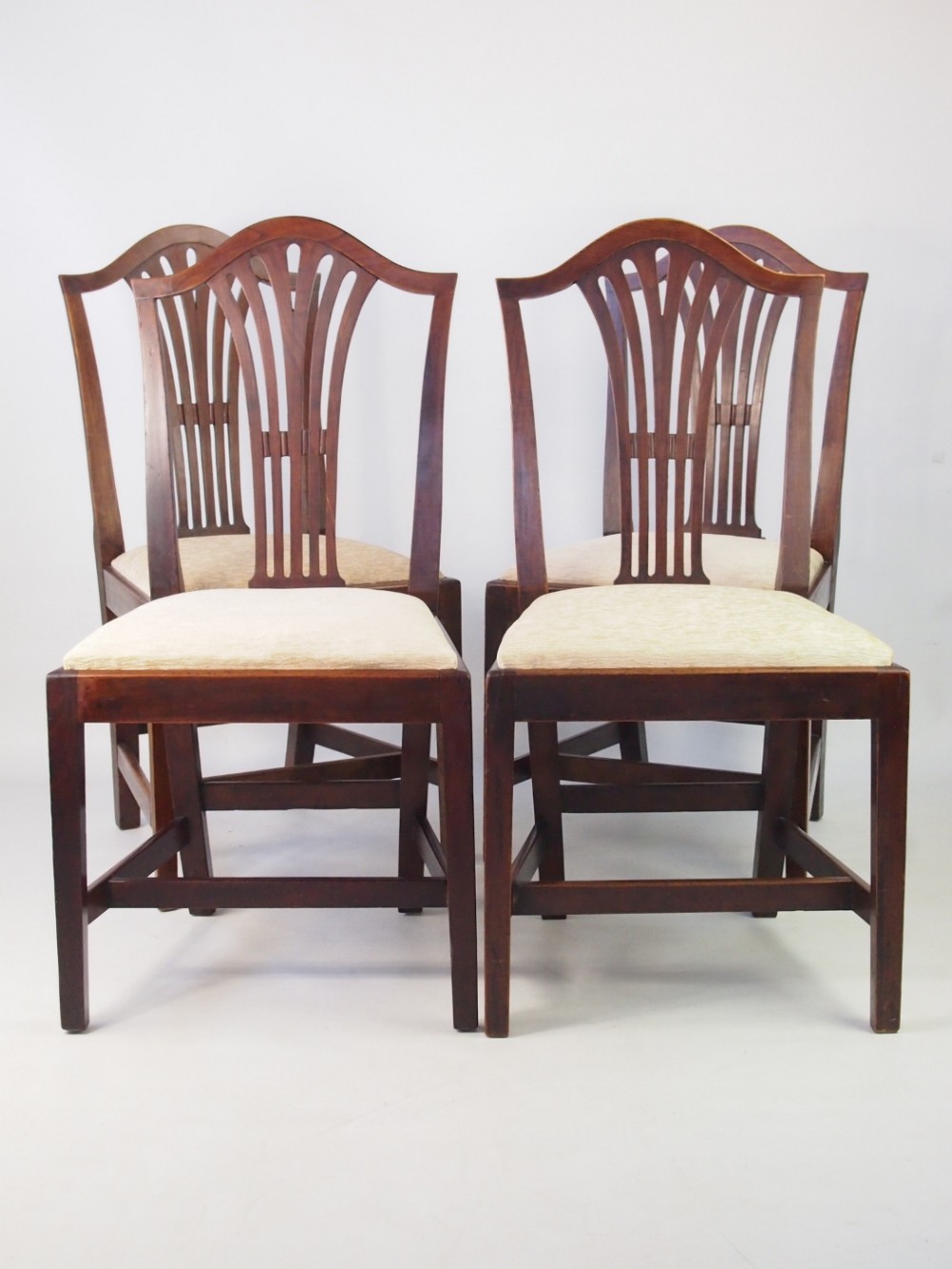 Set 4 Antique Georgian Dining Chairs