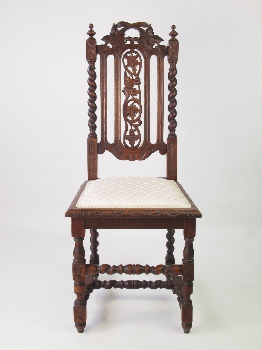 Victorian Gothic Revival Oak Chair