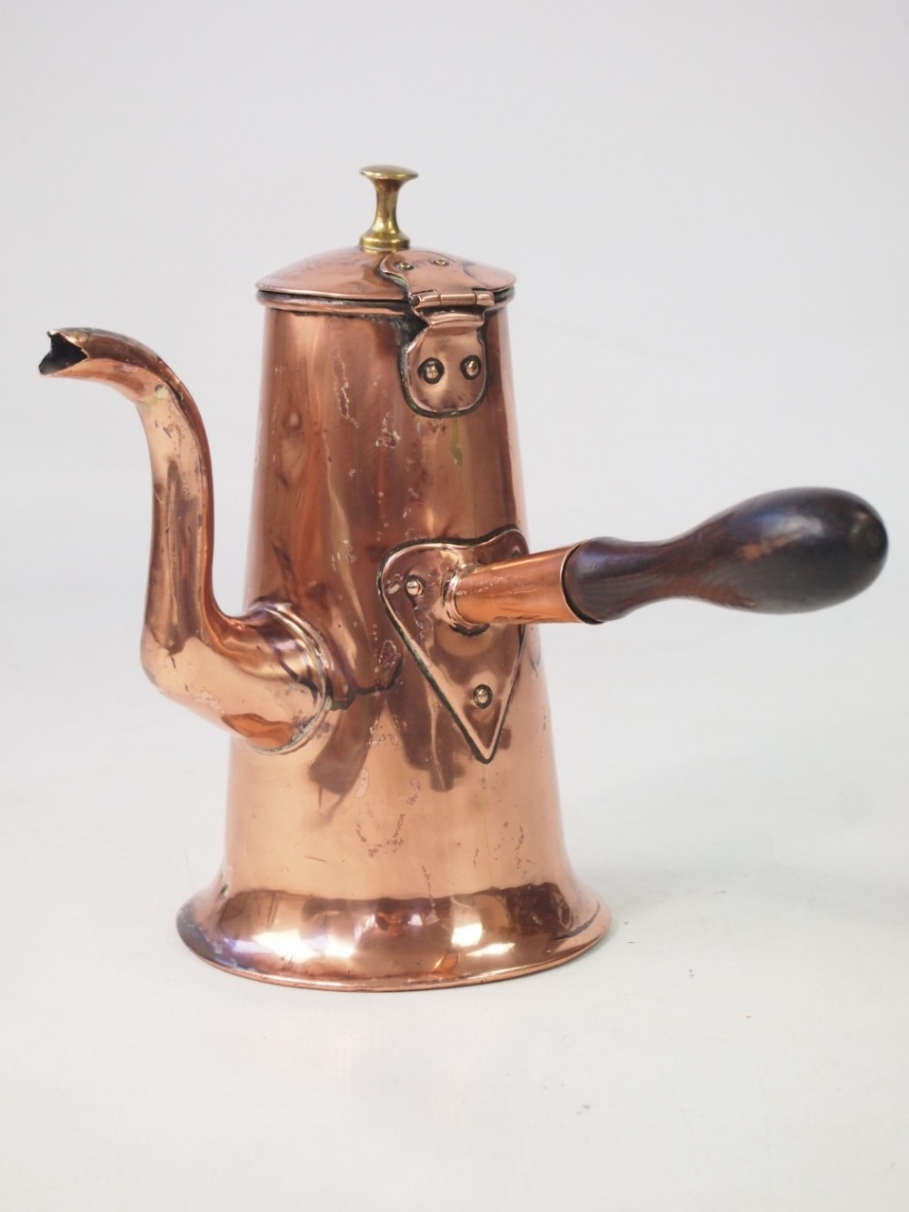 Antique Georgian Copper Coffee Pot