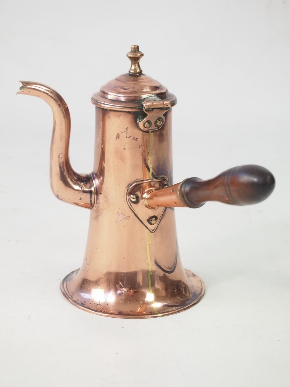 Antique Georgian Copper Coffee Pot