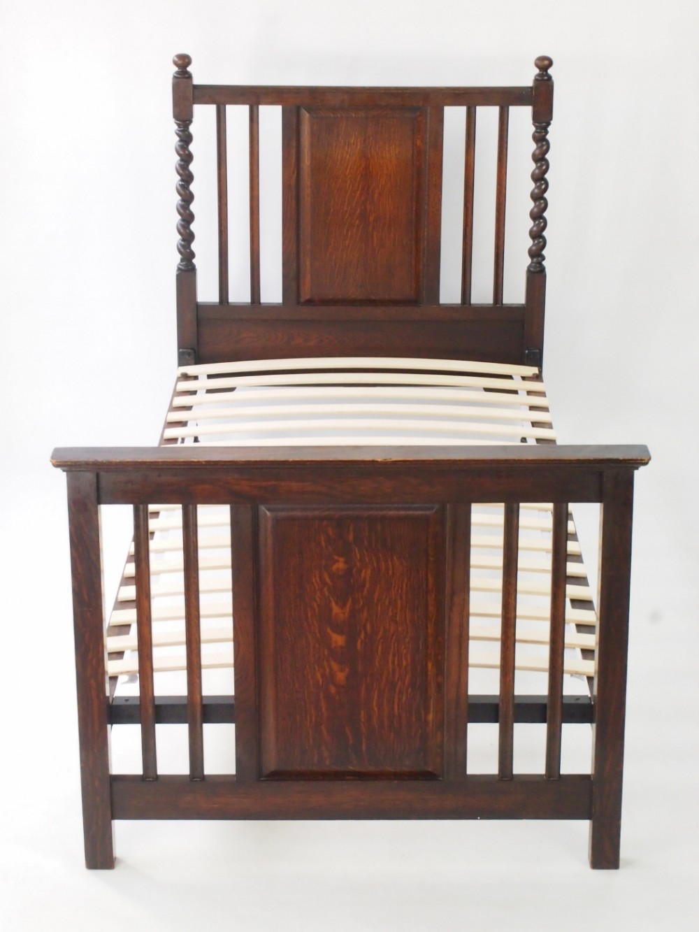 Pair of Single Oak Beds