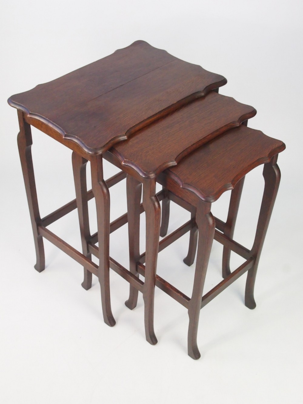 Antique Nest of Oak Tables