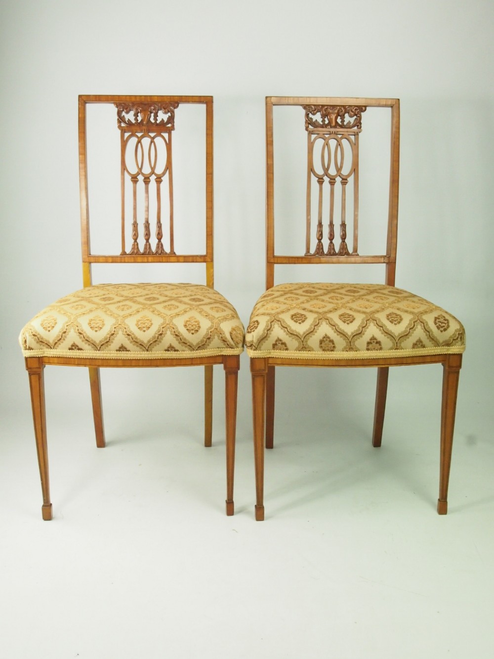 Pair of Antique Edwardian Side Chairs