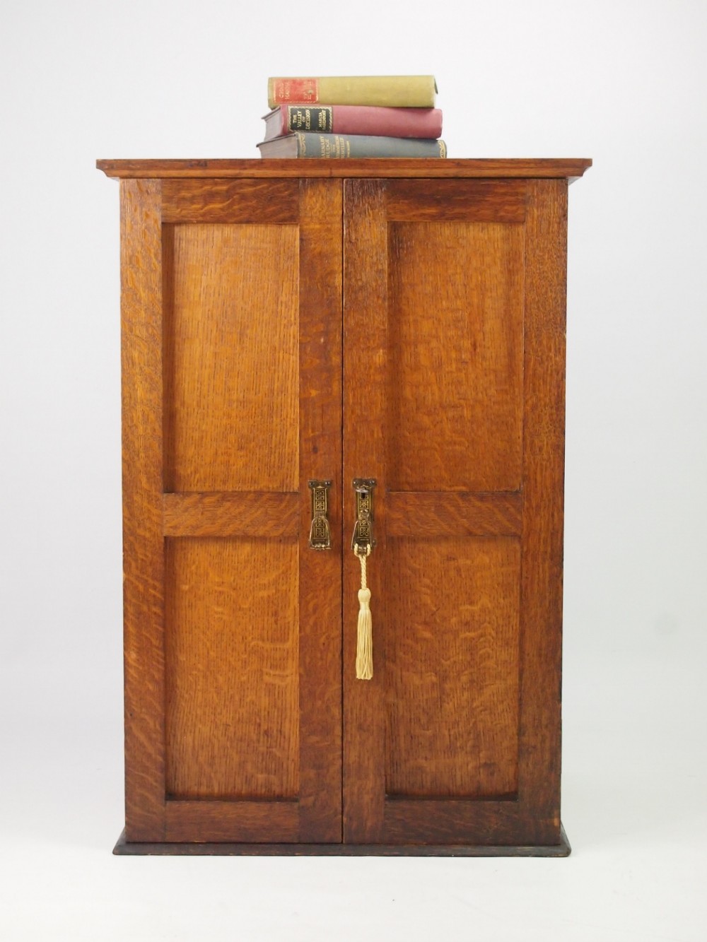 Antique Edwardian Oak Music Cabinet