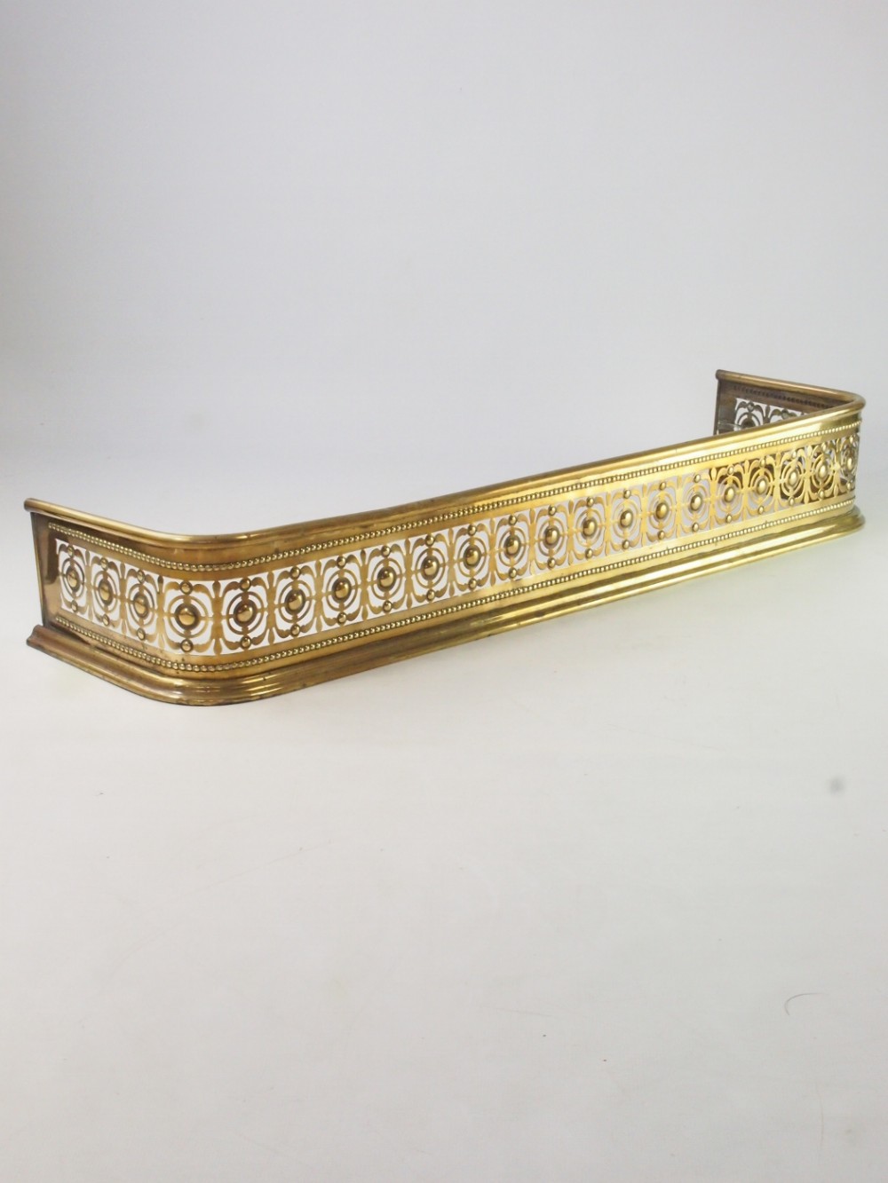 Victorian Pierced Brass Fire Fender