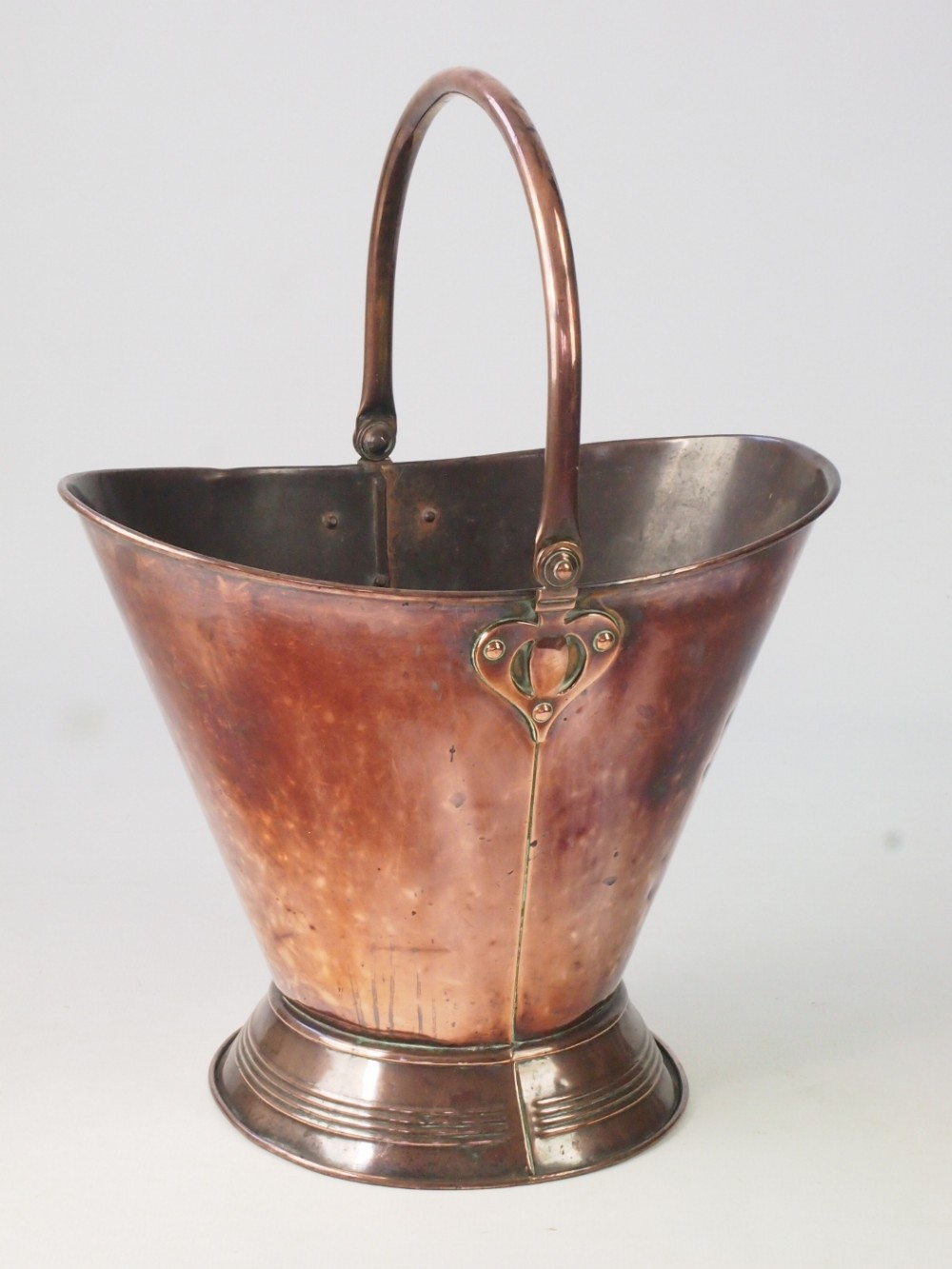 Antique Copper Log Bin or Coal Scuttle