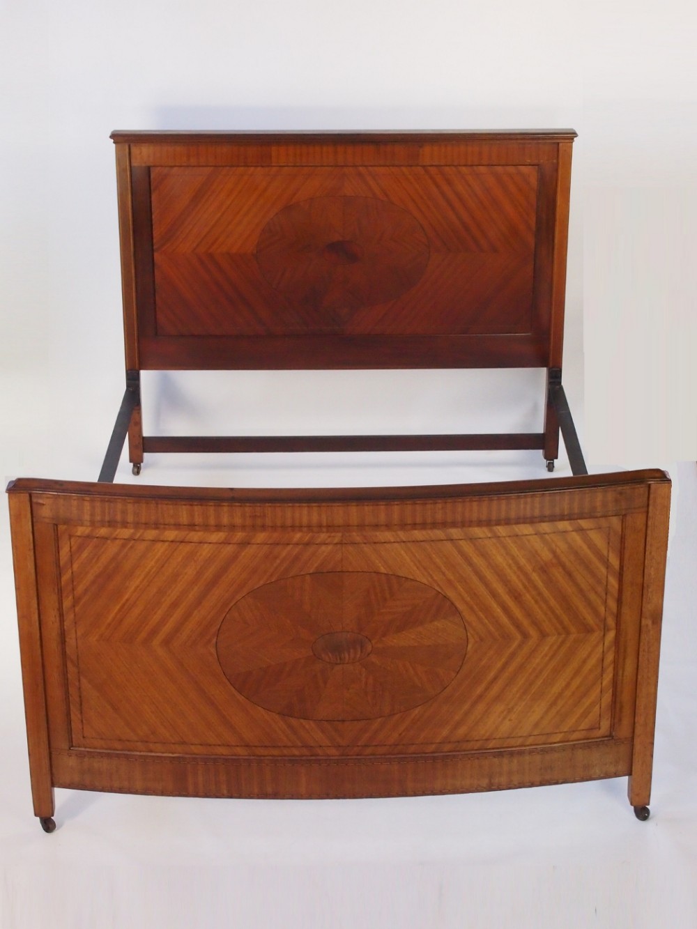 Antique Edwardian Mahogany Doube Bed