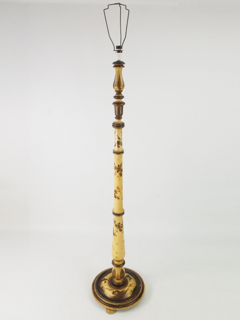 Cream Chinoiserie Standard Lamp