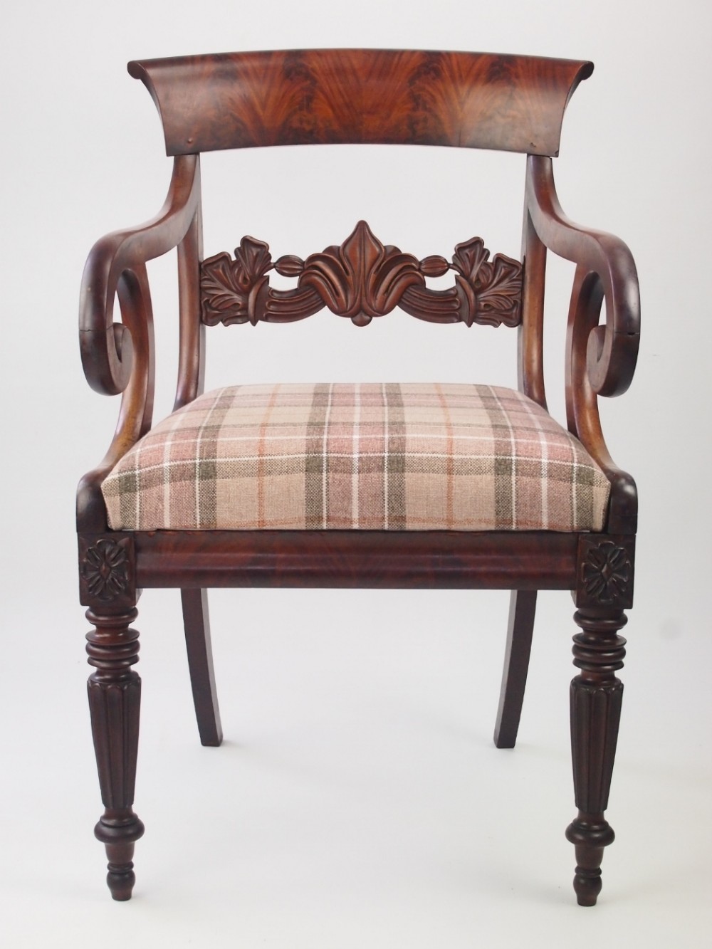 William IV Mahogany Desk Chair Circa 1830
