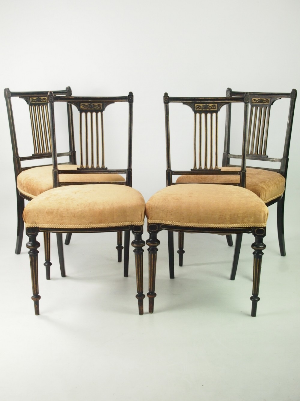 Set 4 Victorian Dining Chairs