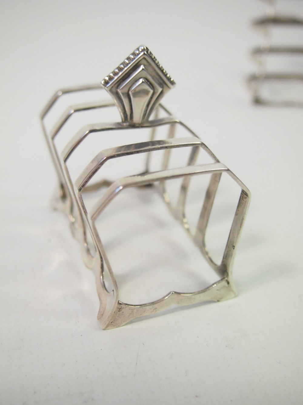 Small Art Deco Silver Toast Rack