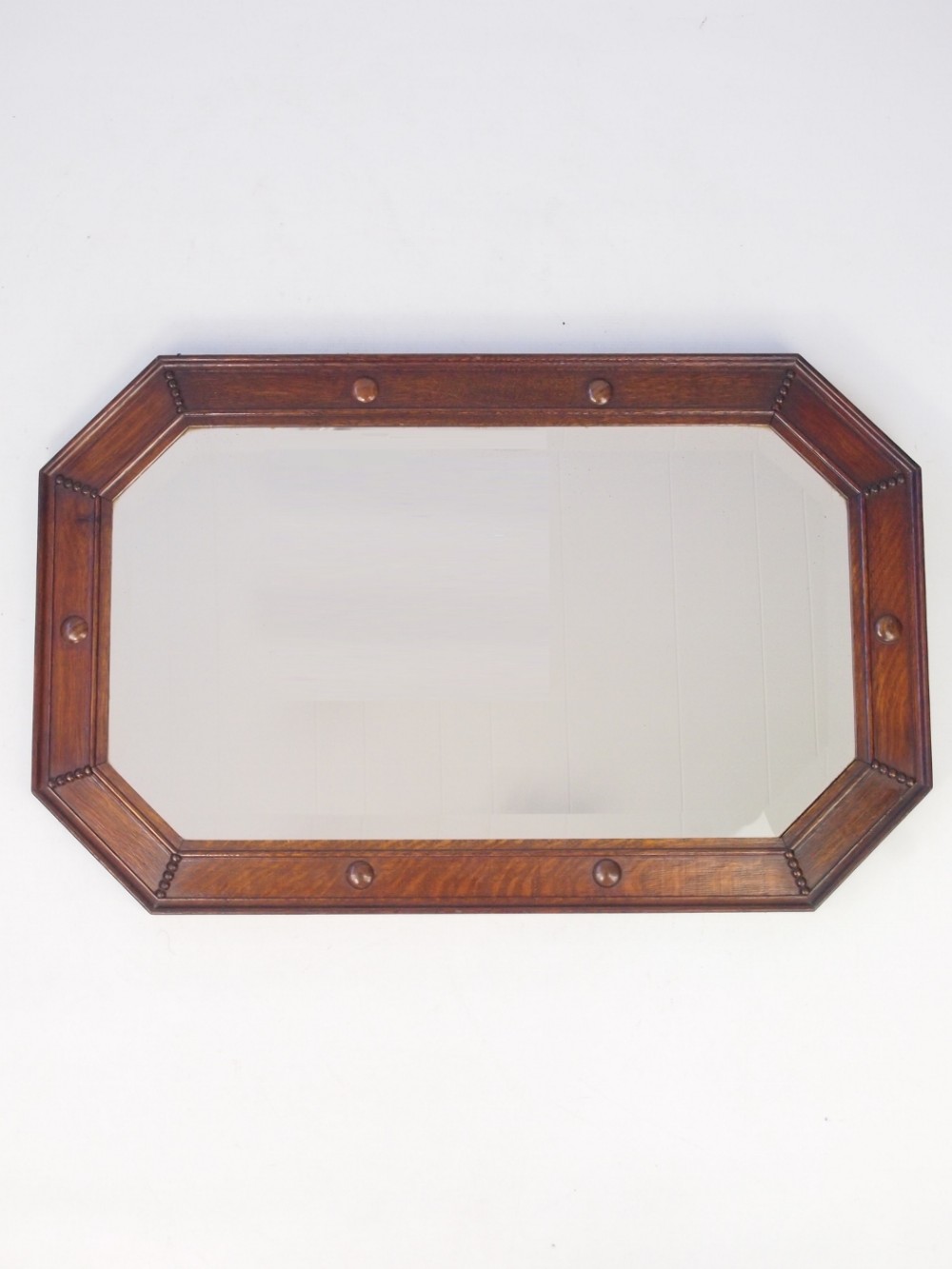 Oak Framed Mirror or Overmantle
