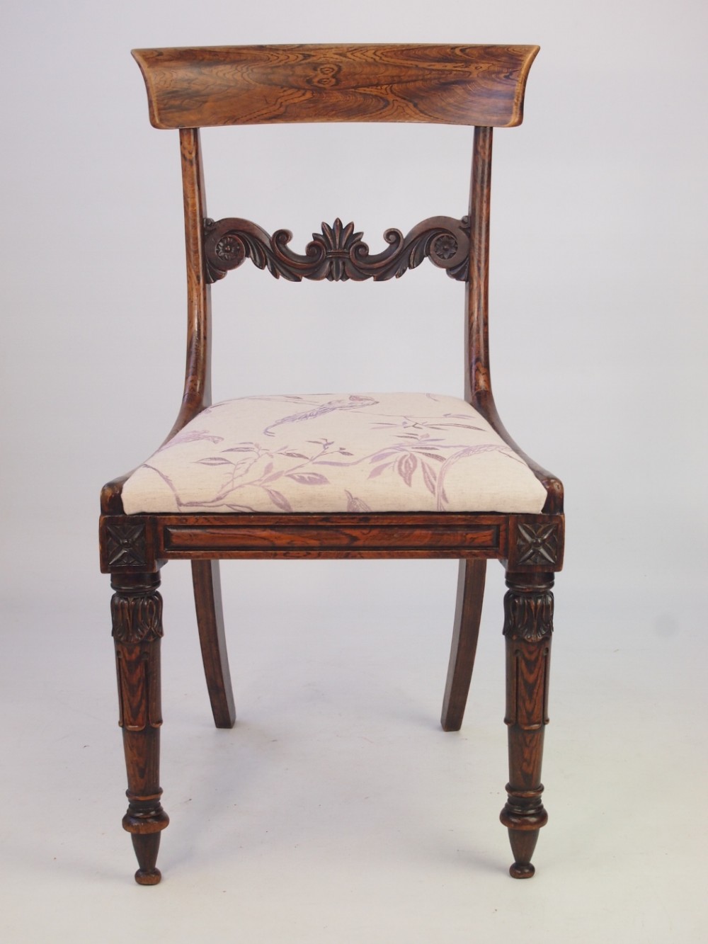 William IV Desk Chair in Simulated Rosewood