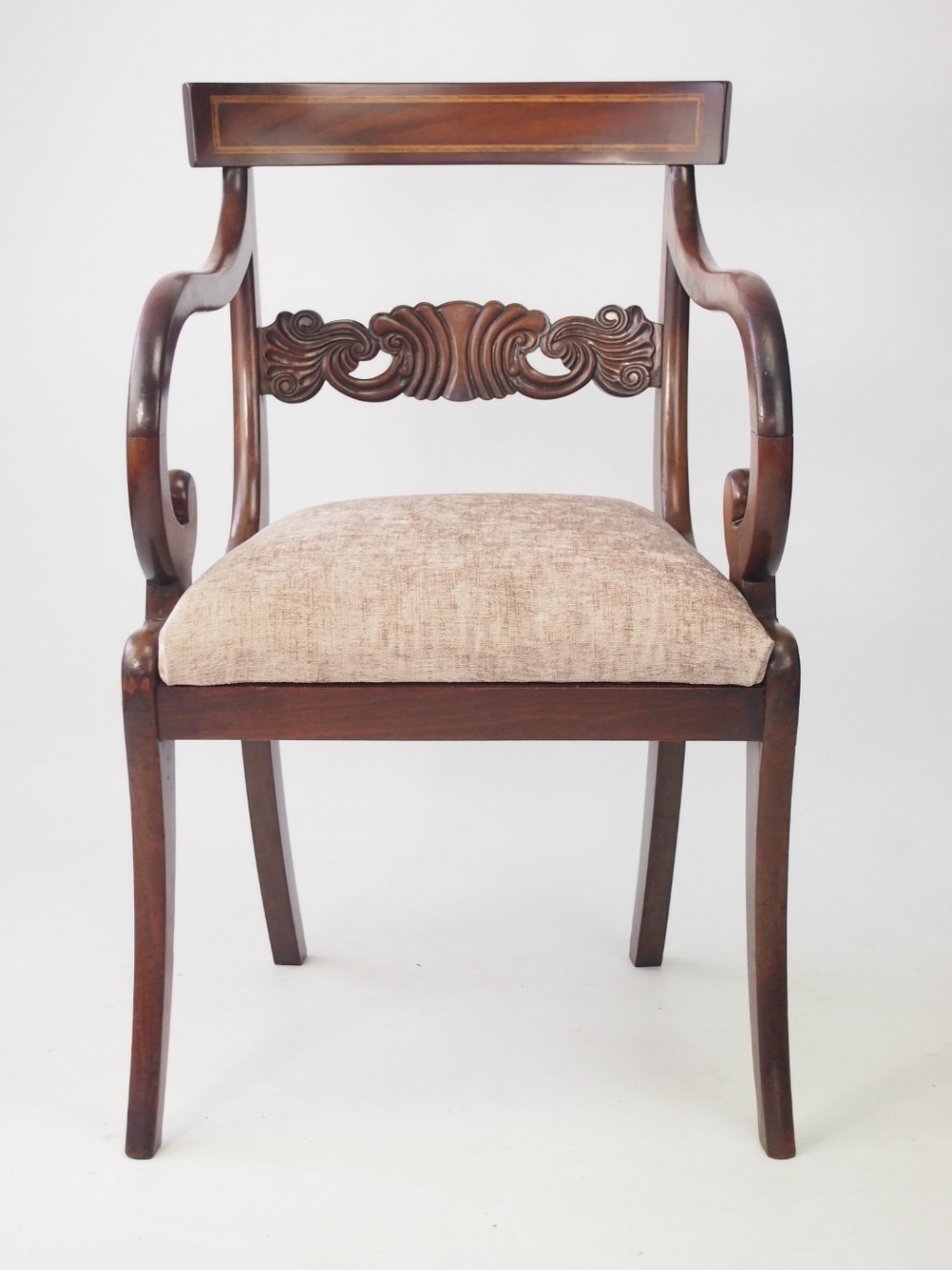 Antique William IV Mahogany Desk Chair