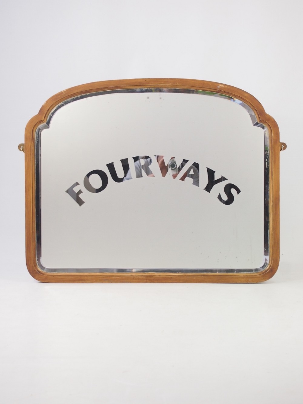 Pub Mirror Etched wih “Fourways”