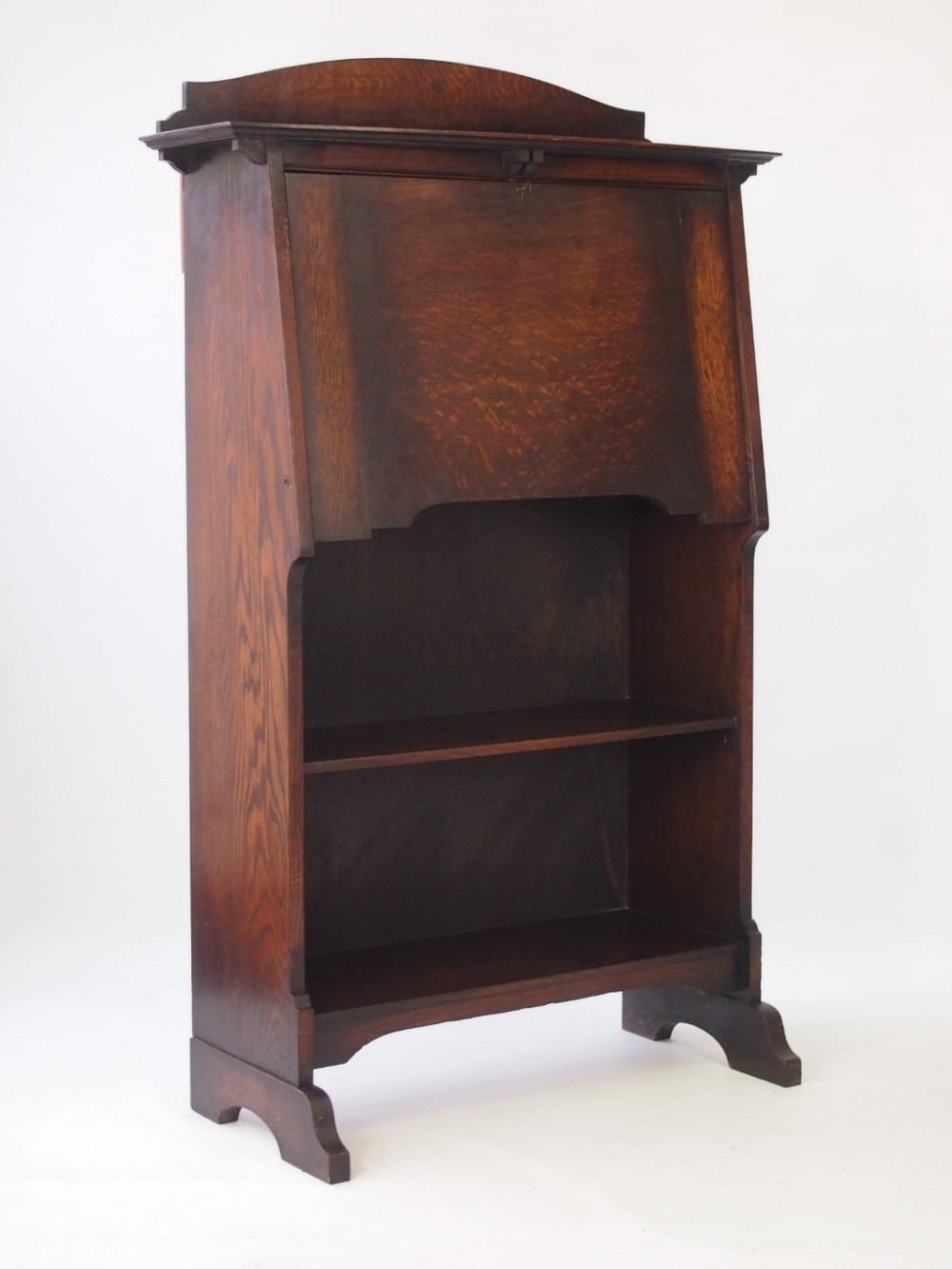 Edwardian Arts & Crafts Oak Hall Bureau