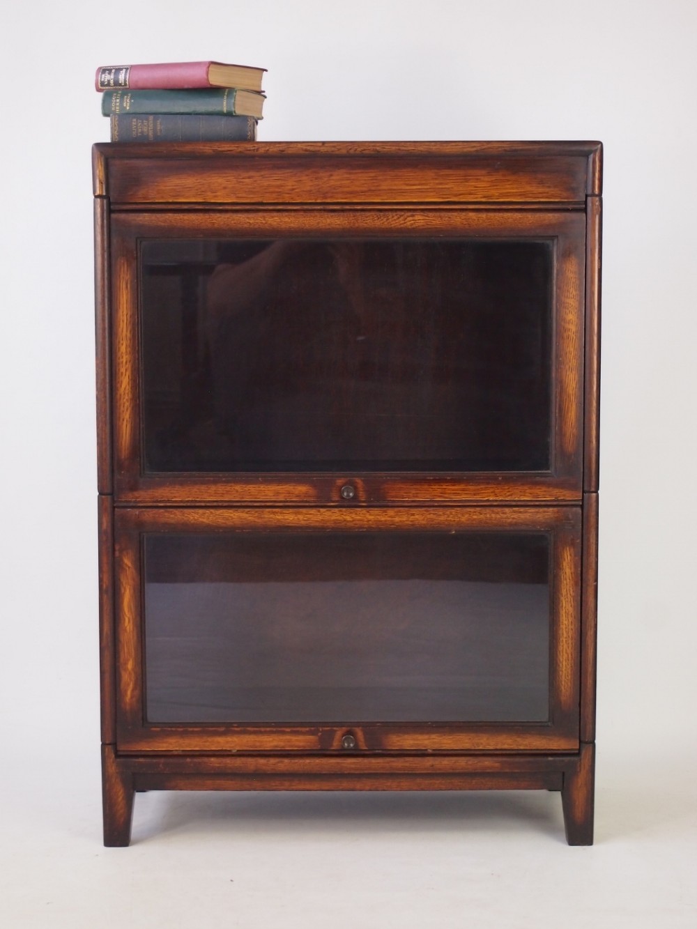 Small Oak Wernicke Style Stacking  Sectional Bookcase