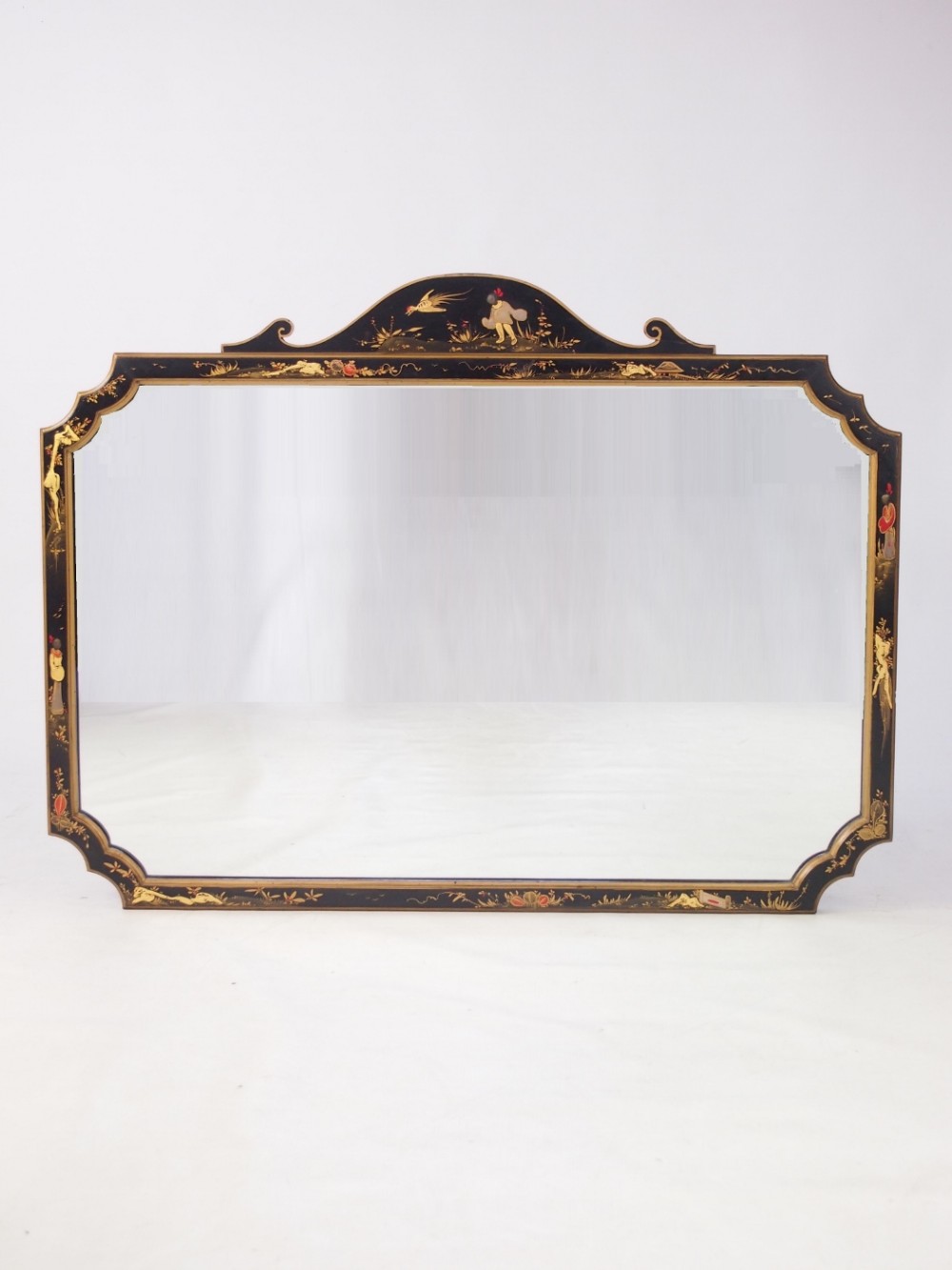 Large Chinoiserie Mirror or Overmantle