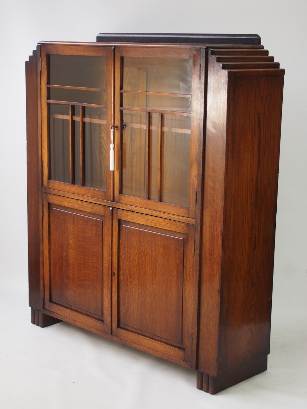 Art Deco Oak Bookcase