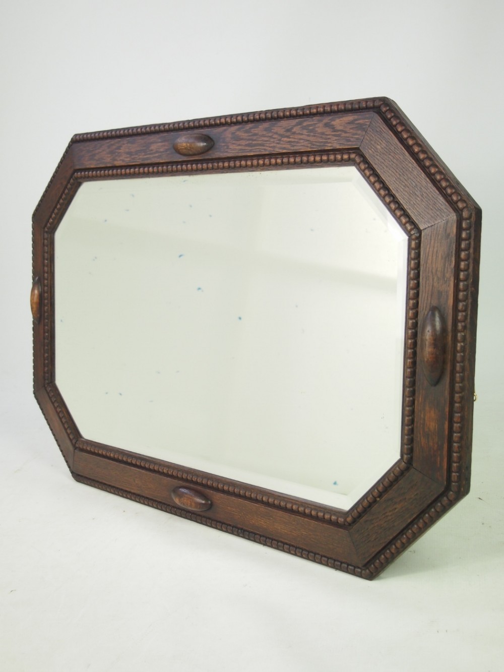 Oak Framed Mirror or Overmantle