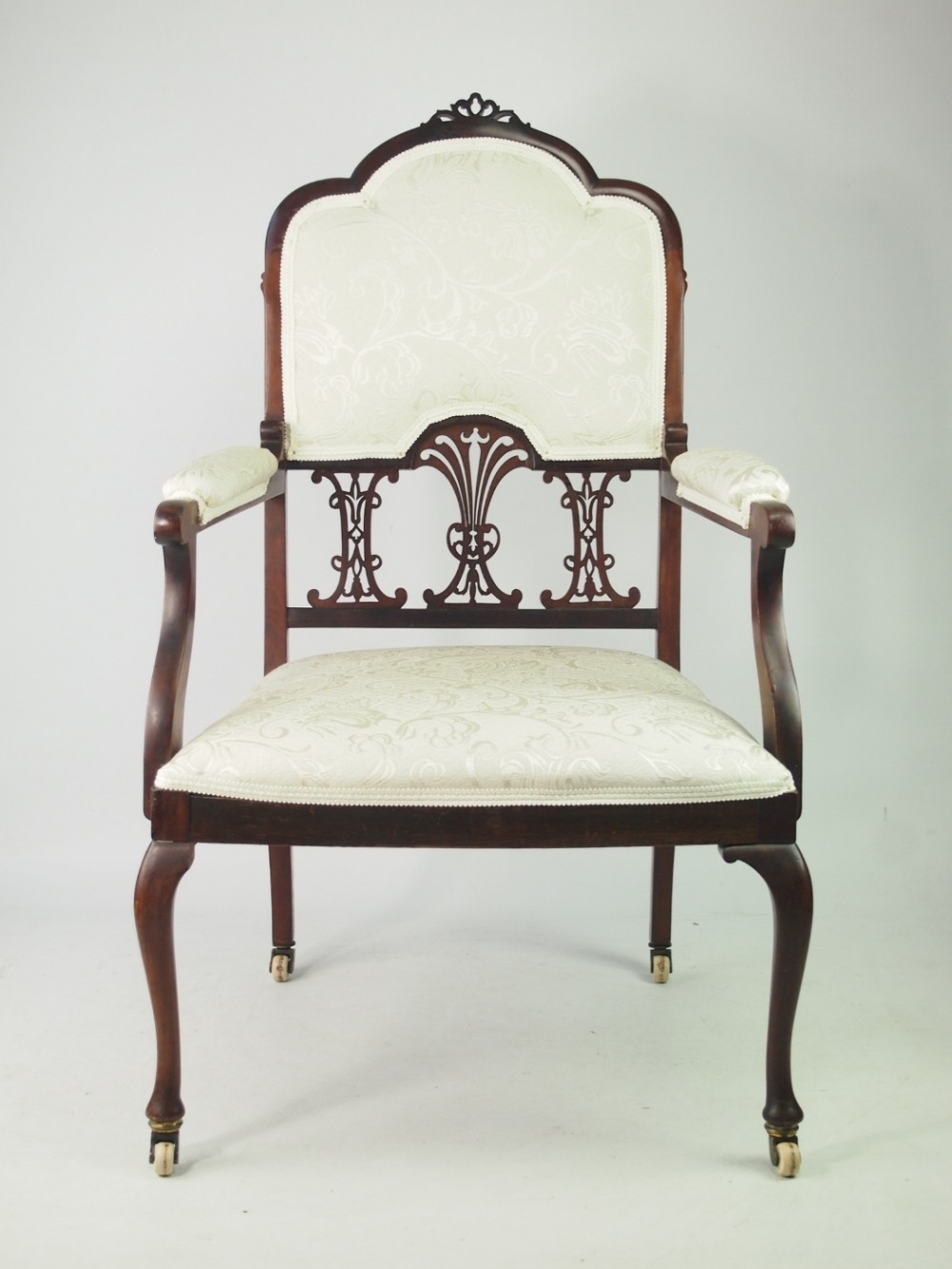 Edwardian Mahogany Armchair or Bedroom Chair