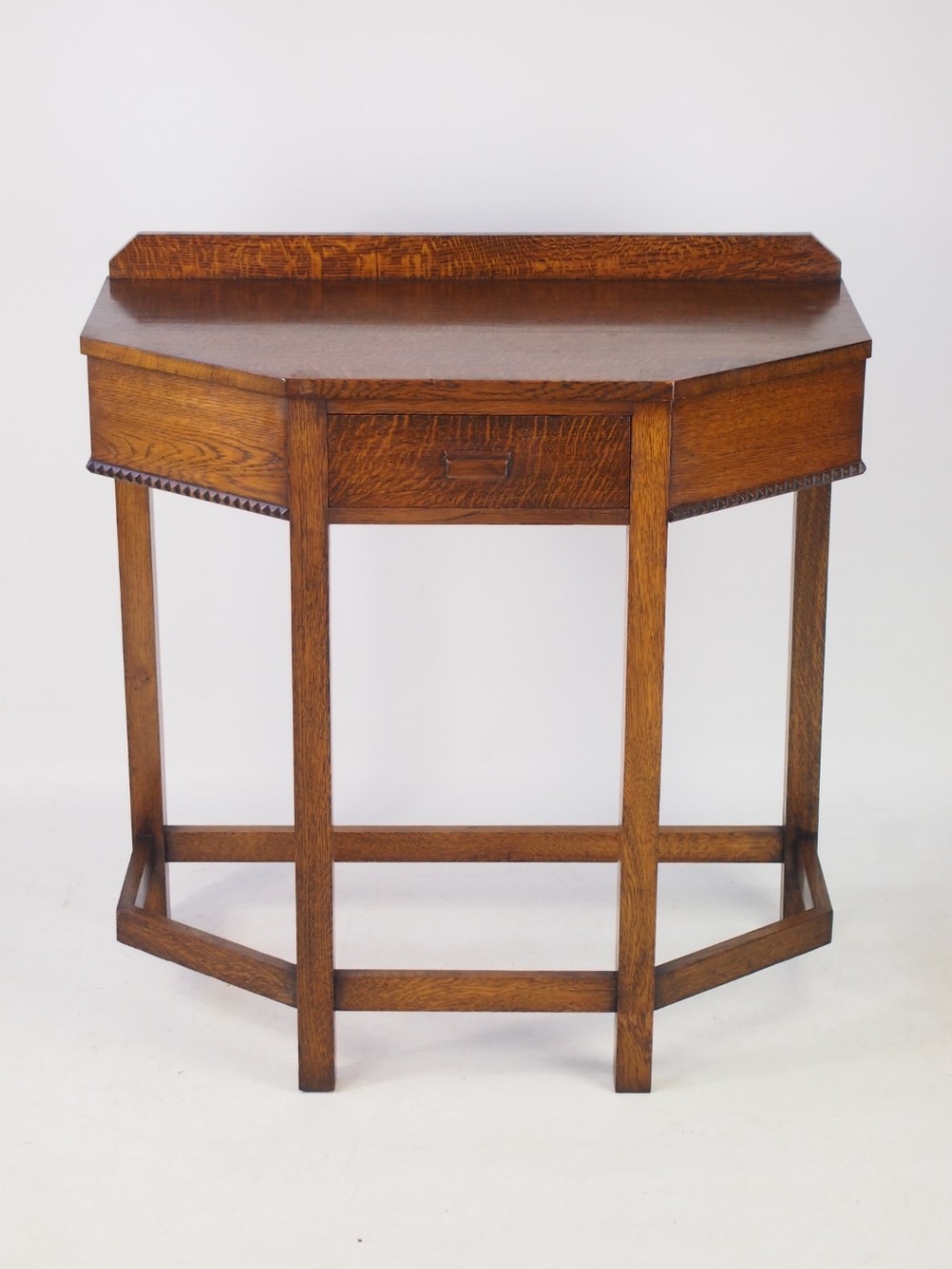 Art Deco Oak Hall Table