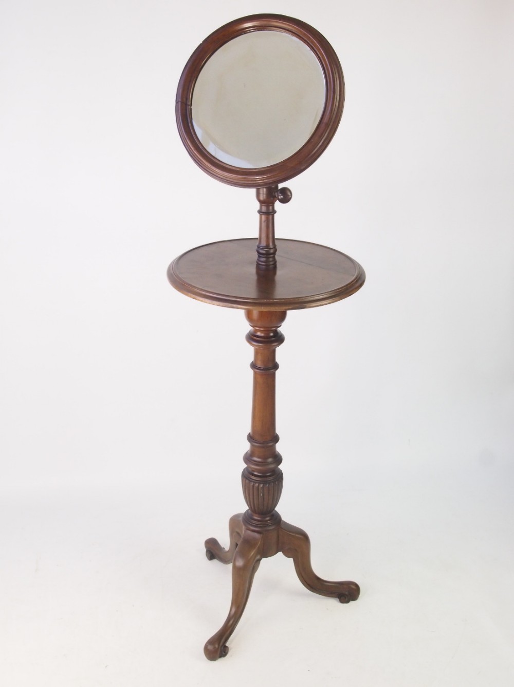 Victorian Gentleman’s Shaving Stand with Adjustable Mirror