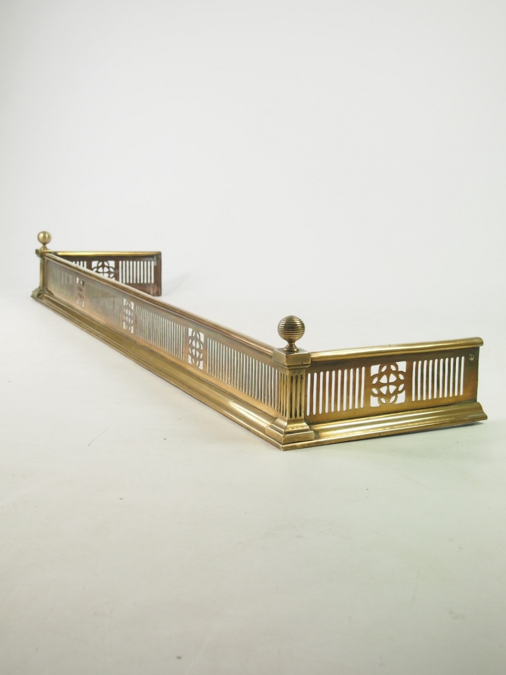Victorian Pierced Brass Fire Fender