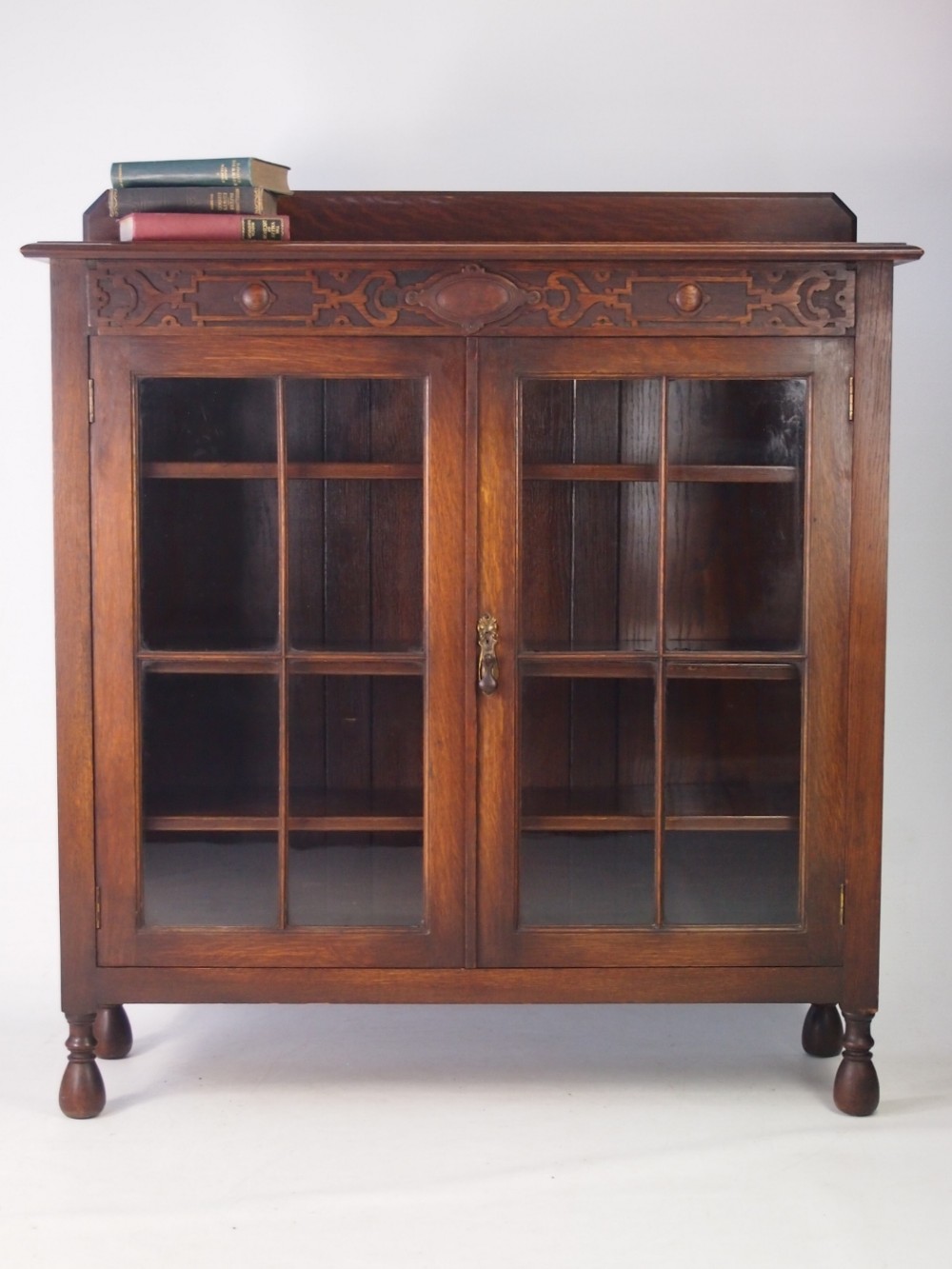 Antique Edwardian Oak Bookcase
