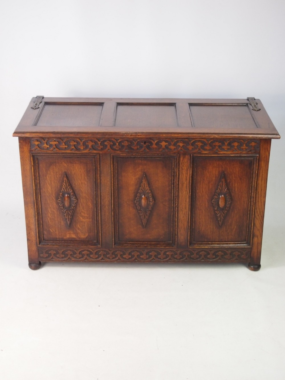 Edwardian Oak Blanket Chest or Coffer