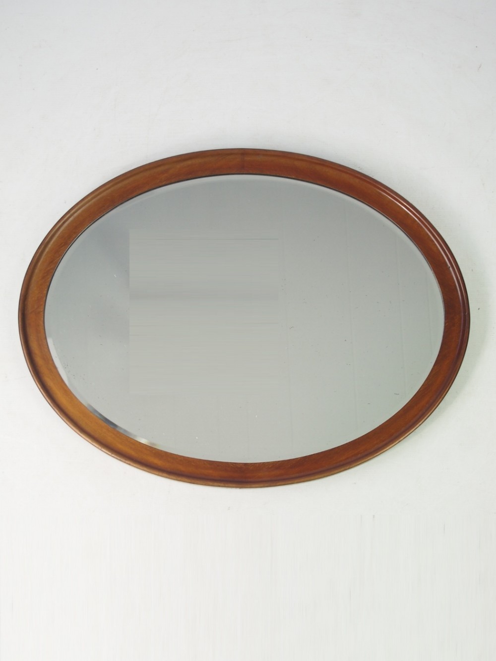 Small Oval Mahogany Mirror