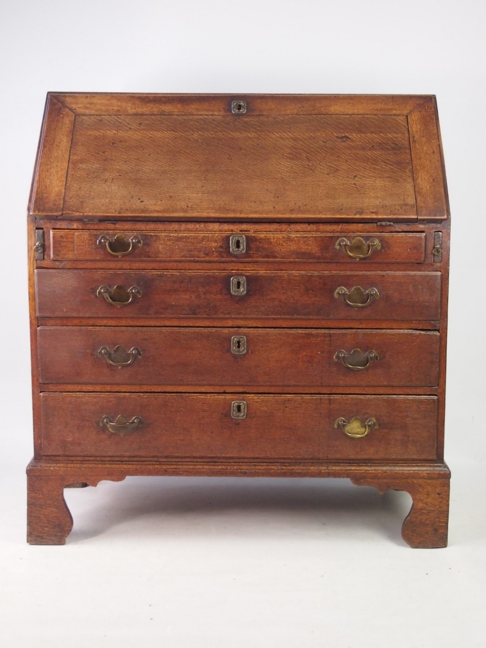 Small Georgian Oak Bureau (3FT Wide)