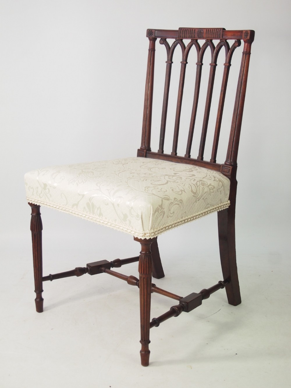 Georgian Gothic Mahogany Side Chair