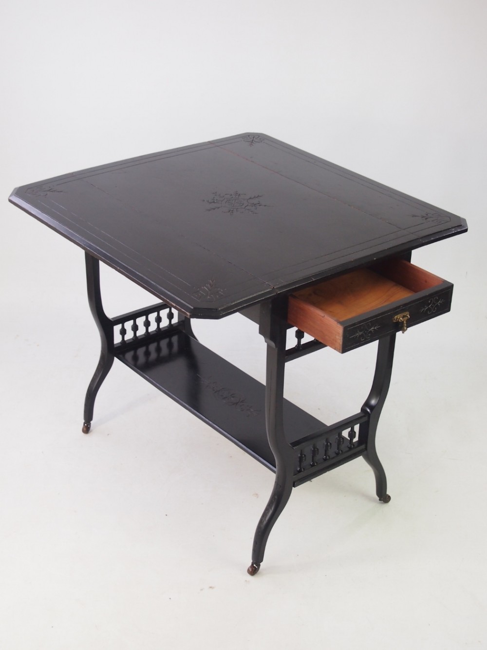 Antique Aesthetic Movement Drop Leaf Table