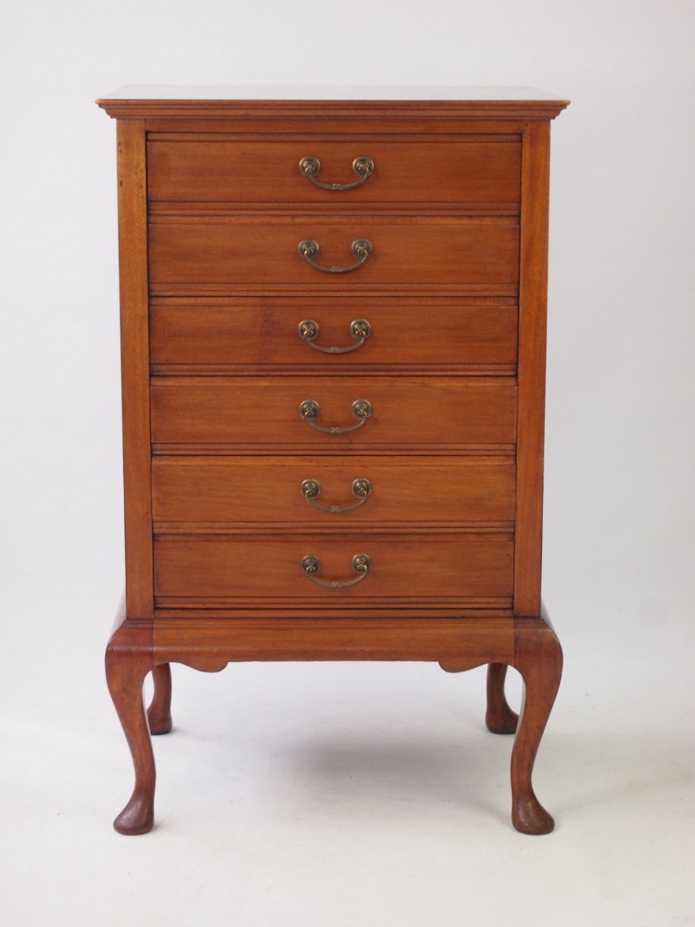 Mahogany Music Cabinet on Cabriole Legs