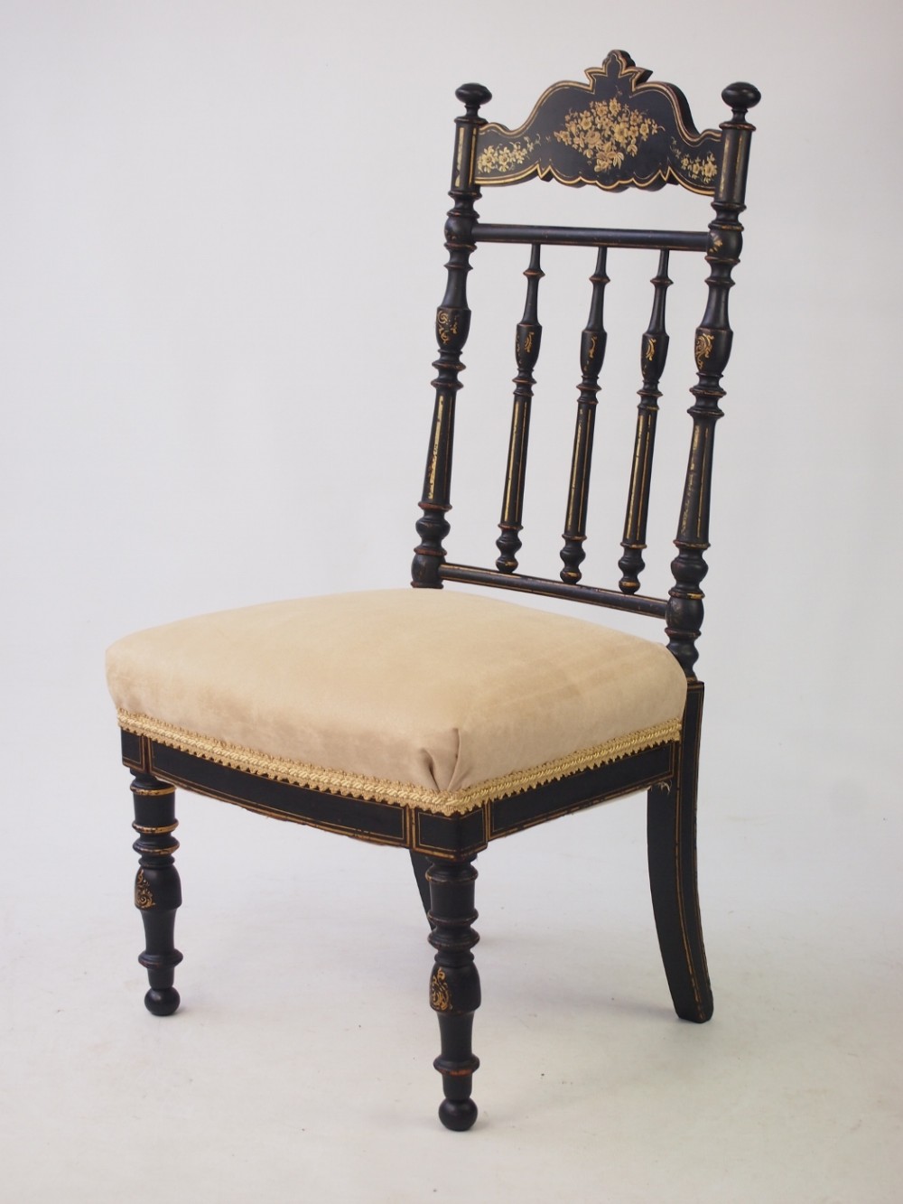 Victorian Japanned Side Chair