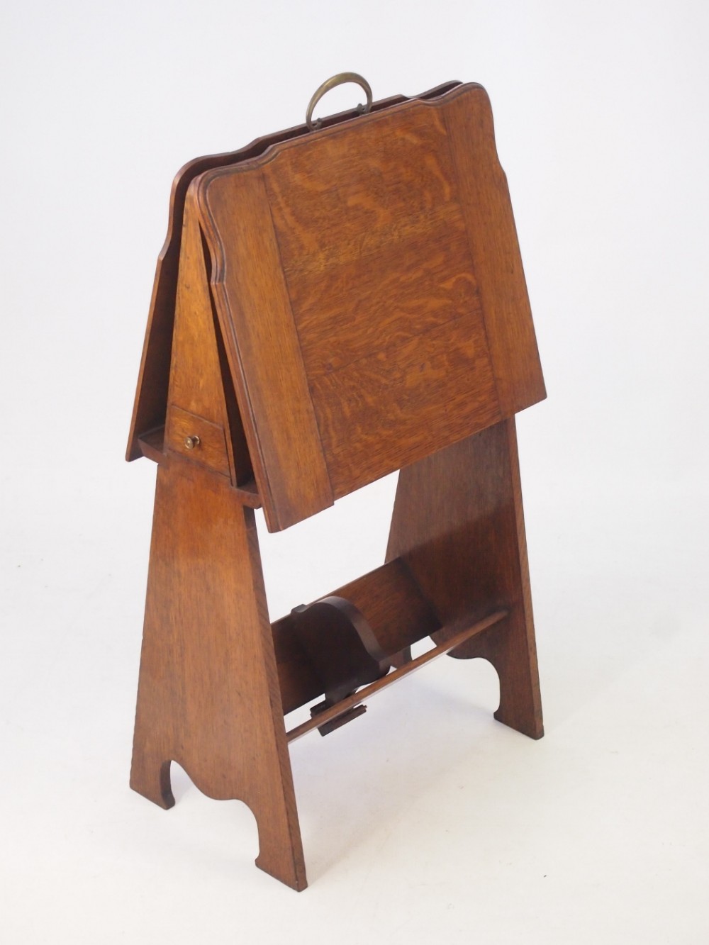 Antique Liberty & Co Caxton Newspaper & Book Stand