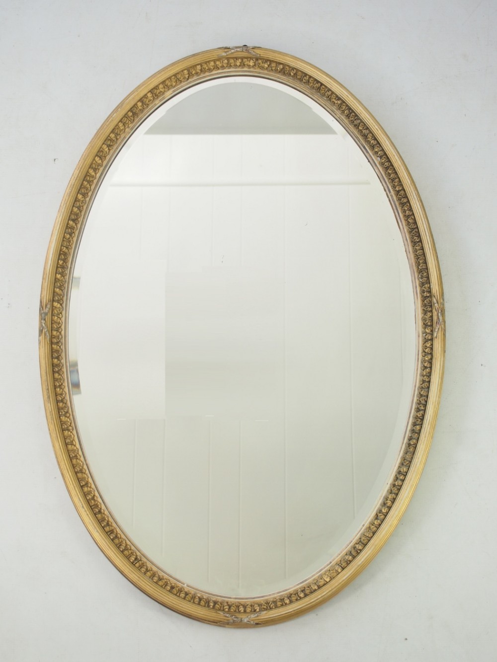 Large Oval Gilt Framed Mirror