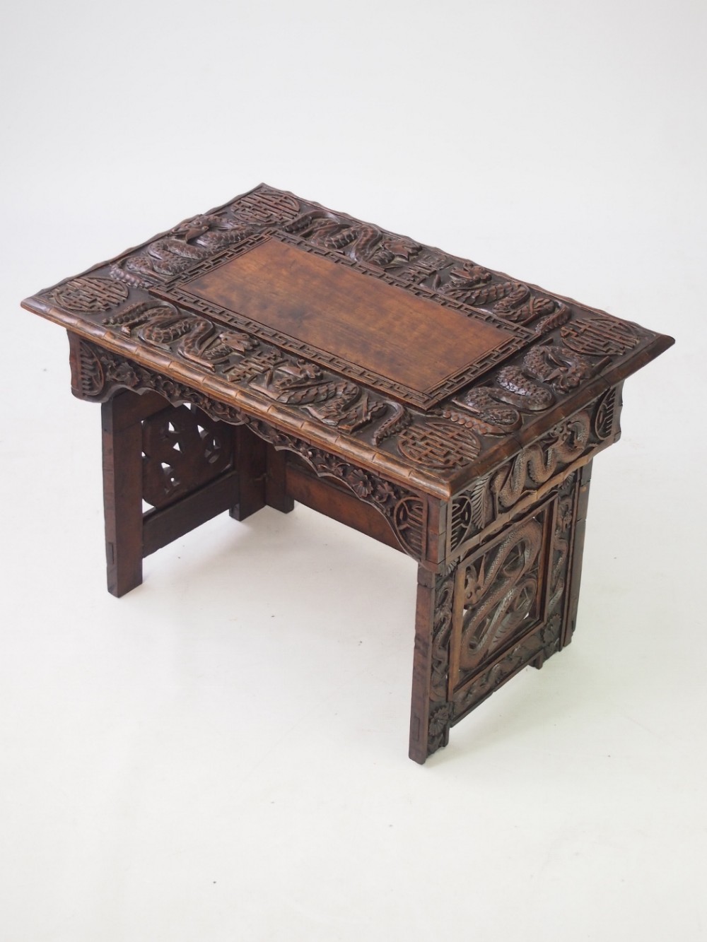 Small Carved Chinese Table - Coffee Table
