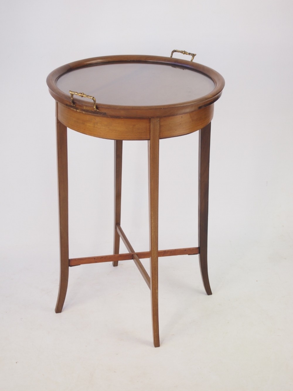 Edwardian Mahogany Butlers Tray Top Table