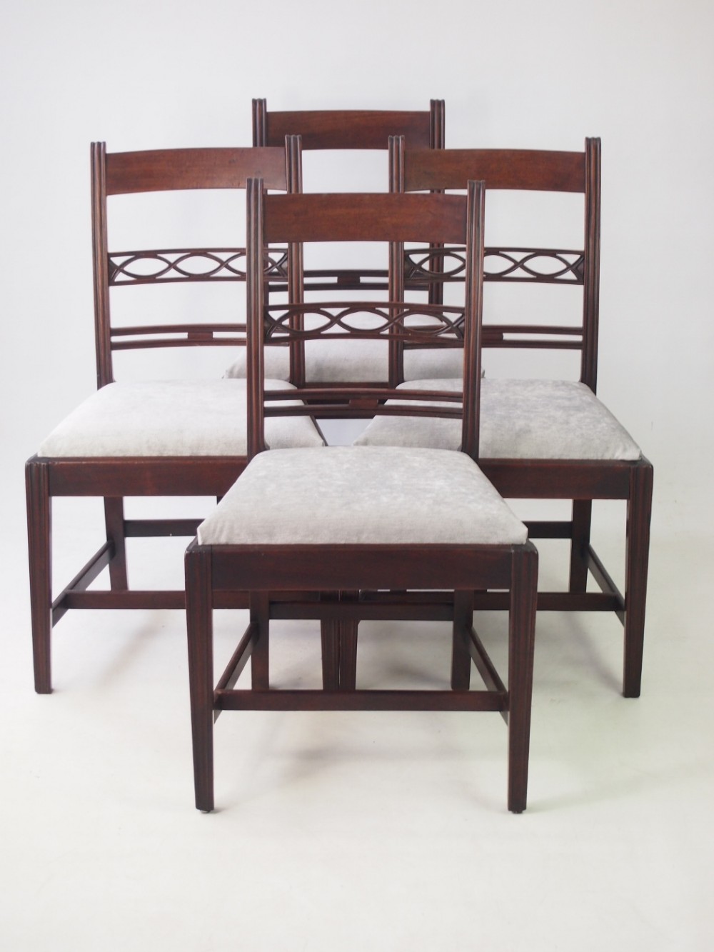 Set 4 Georgian Mahogany Dining Chairs
