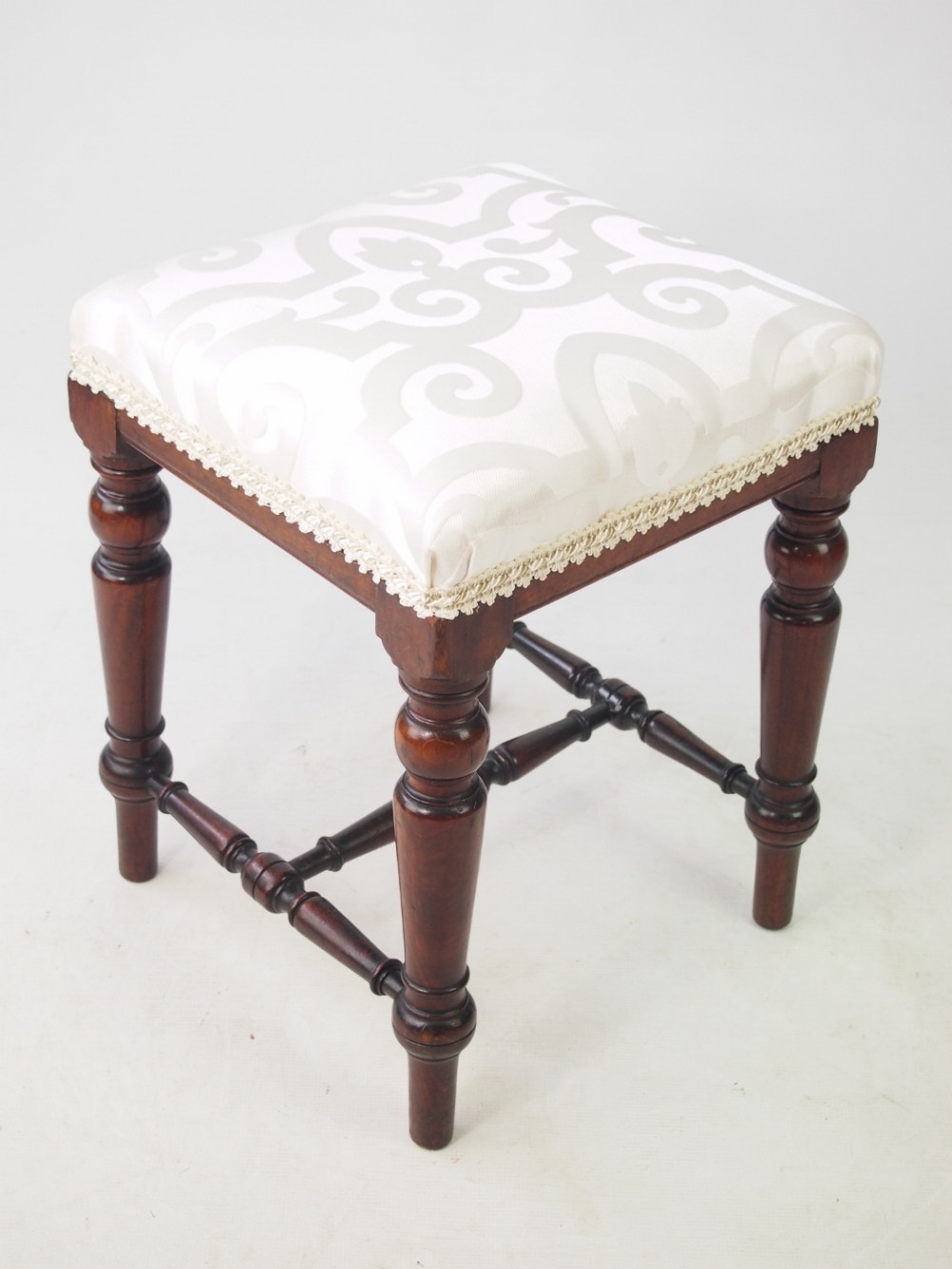 Antique Victorian Mahogany Stool