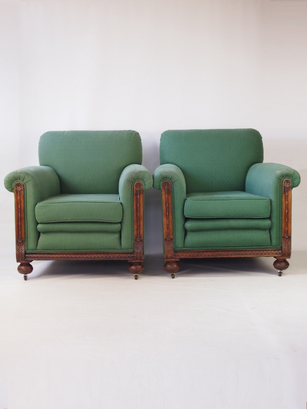Pair of Club Armchairs