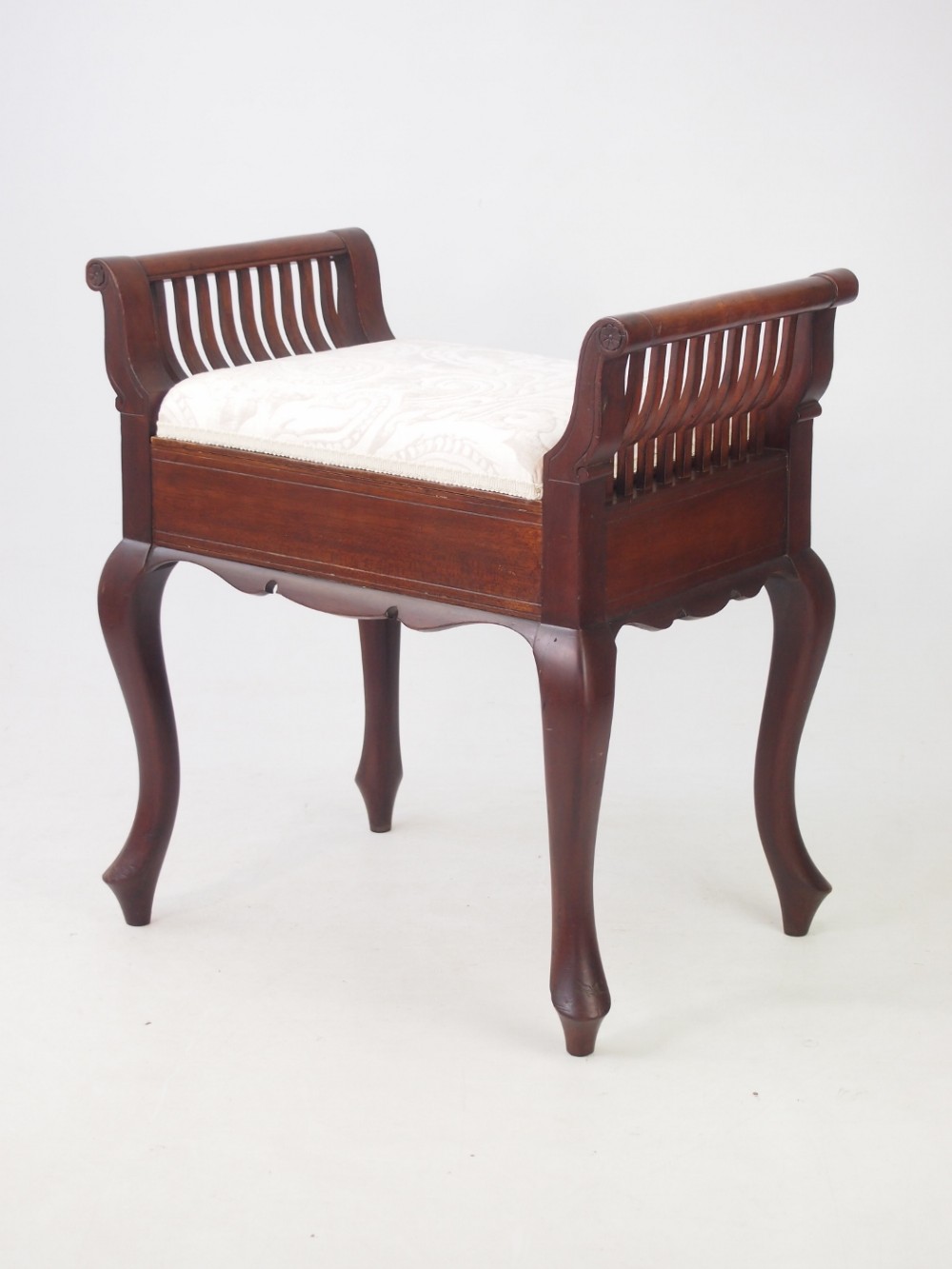 Antique Edwardian Mahogany Piano Stool
