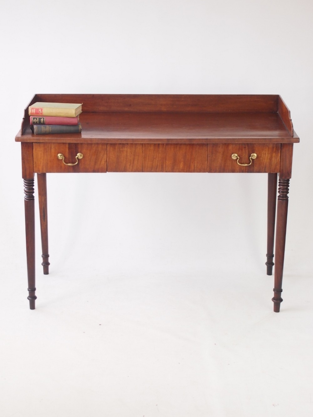 Slim Antique Victorian Mahogany Desk