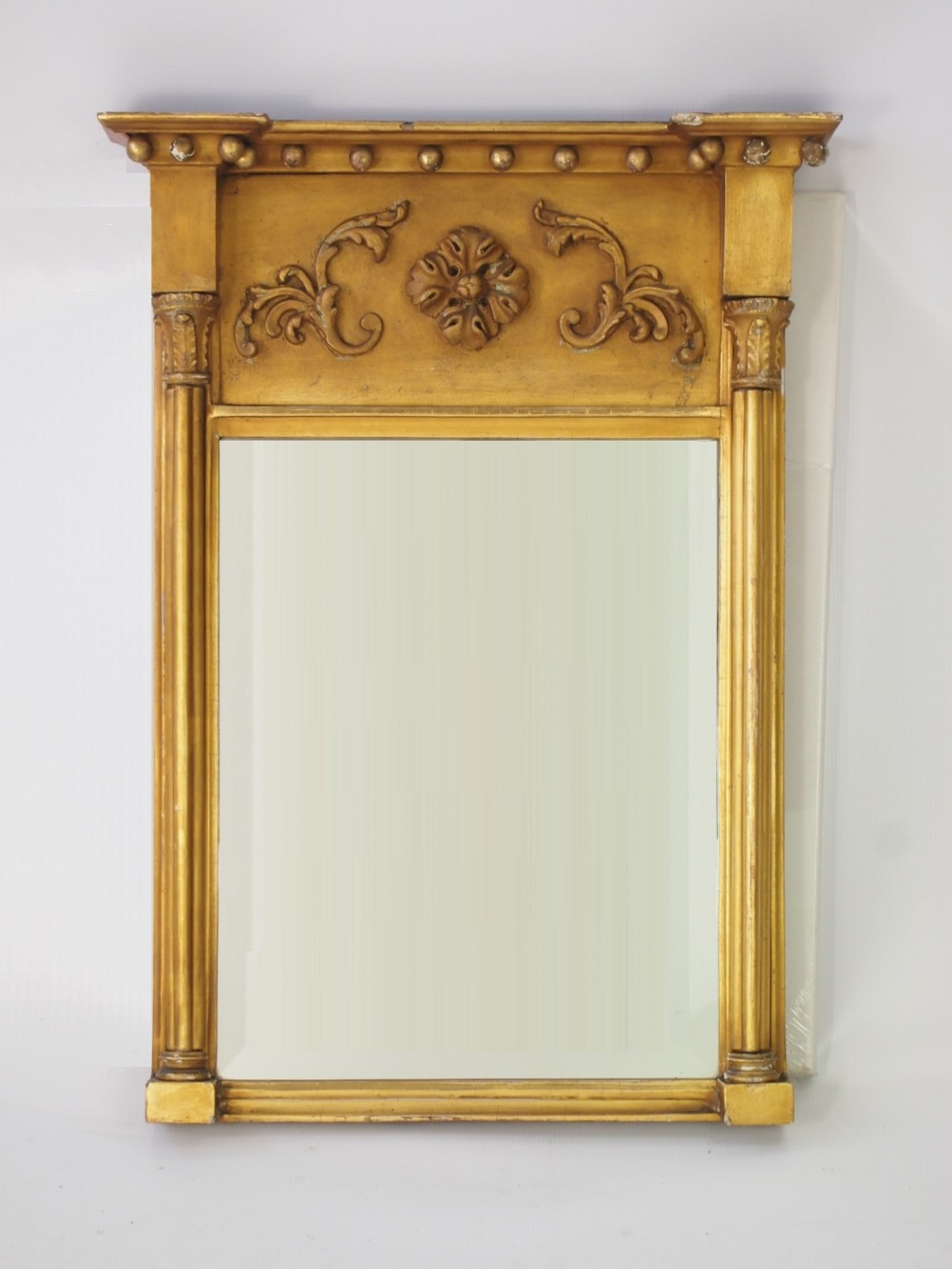 Small Antique Regency Gilt Pier Mirror