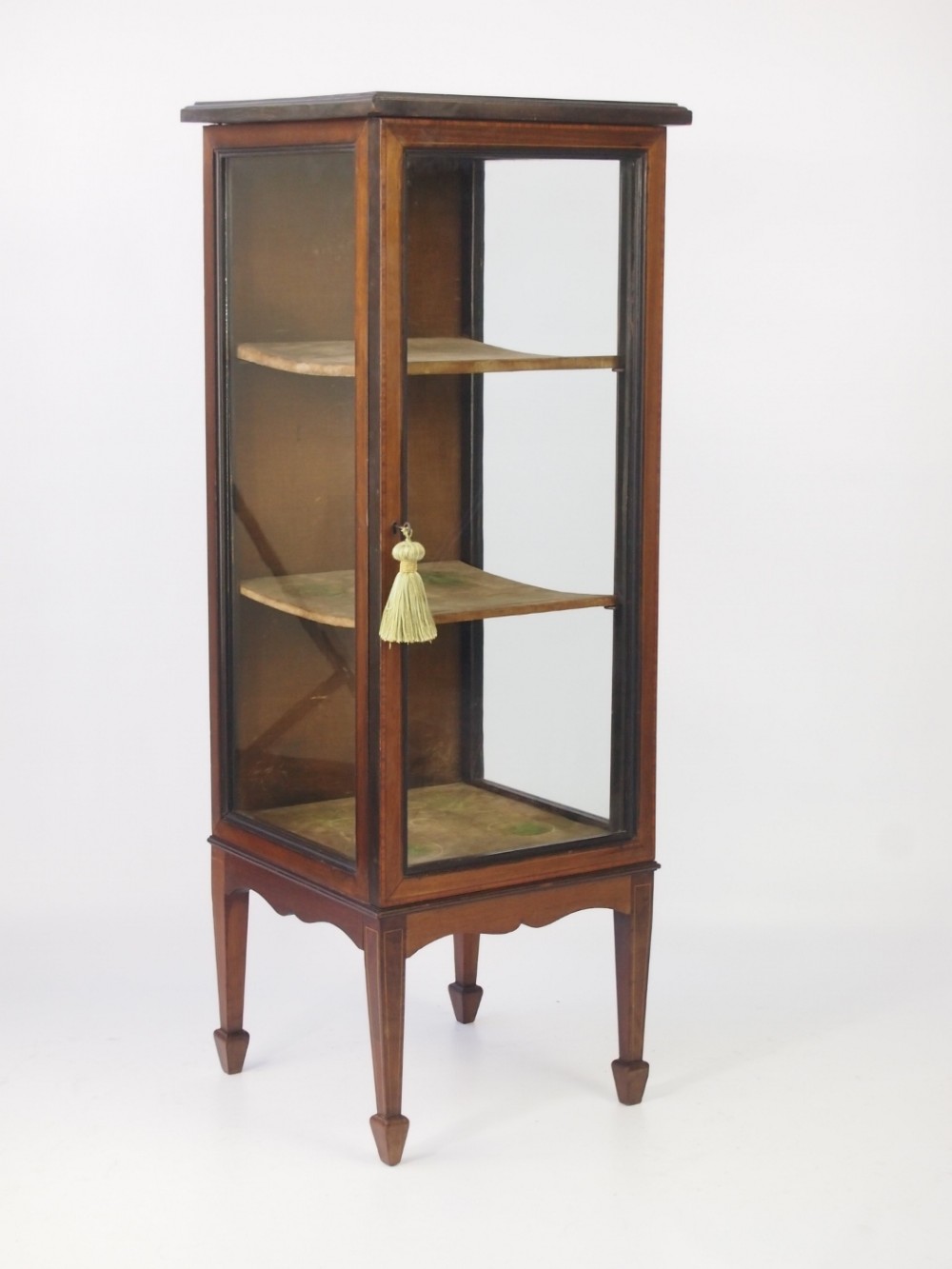 Slim Edwardian Bijouterie Display Cabinet